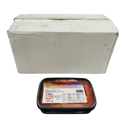 caviar fish box Seasoned Flying Fish Roe (Sushi Caviar) Orange Tobiko – Topfoo