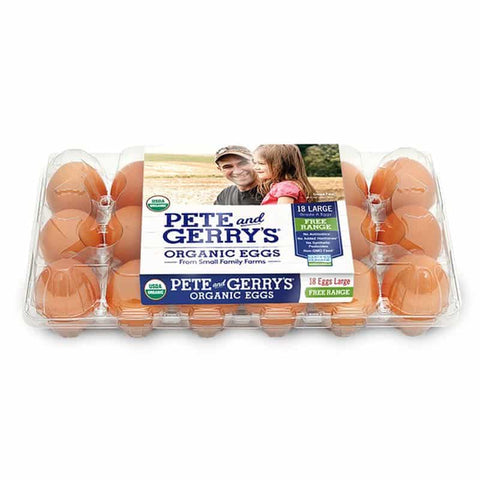 Pete and Gerry's Organic Free Range Eggs 18*18CT/Case