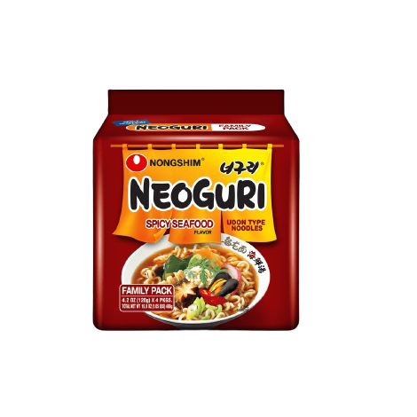 Nong Shim Neoguri Spicy Seafood Ramyun 16*120g/Case