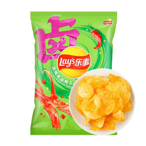 Hot and Spicy Braised Duck Tongue Flavor Chips 70g*22bags/Case