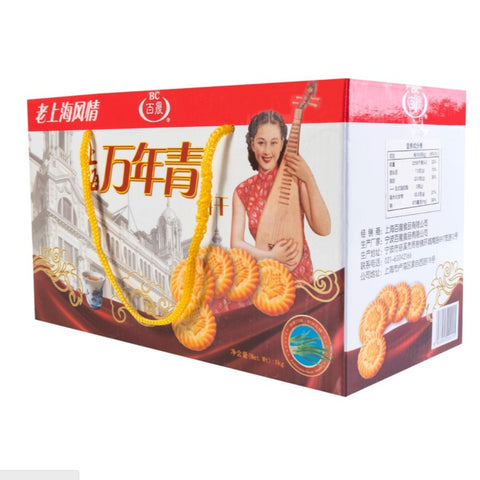 ShangHai Evergreen Crisp Biscuit 1kg*8box/Case