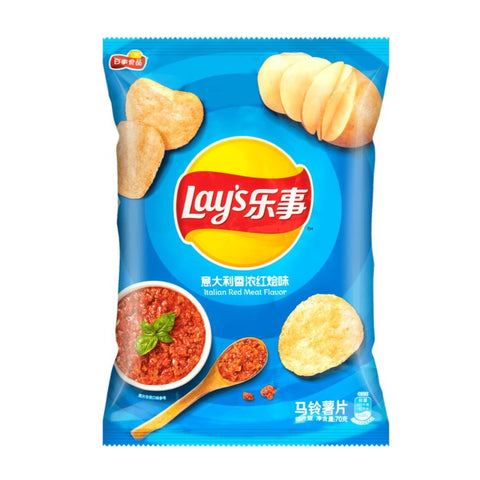 Lay‘s Potato Chip Italian Red Meat Flavor 22bags*70g/Case