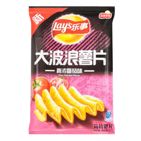 Lay's Potato Chips Tomato Flavor 70g*22bags/Case
