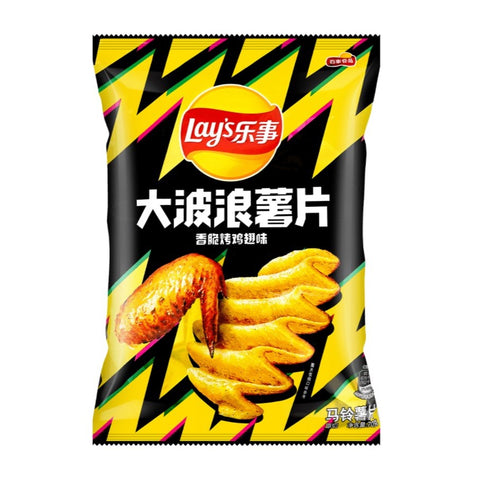 乐事薯片 大波浪香烤鸡翅味 22包*70克/箱