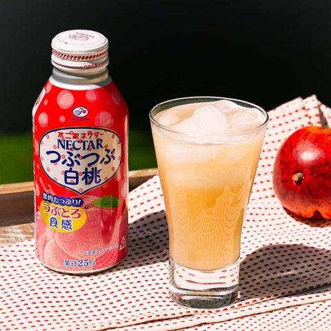 Fujiya-Tubutubu White Peach Juice 380ml*24Bottles/Case