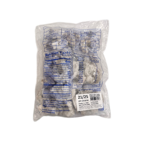 21/25 Raw P&D Tail-off IQF Frozen Shrimp (5*2LB)  10 LB