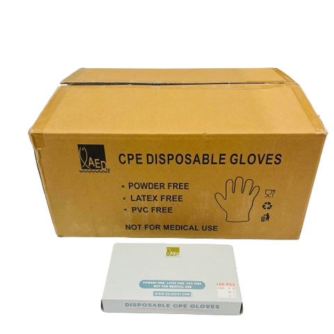 CPE Disposable Gloves  (4000pcs,40×100pcs)  / Case
