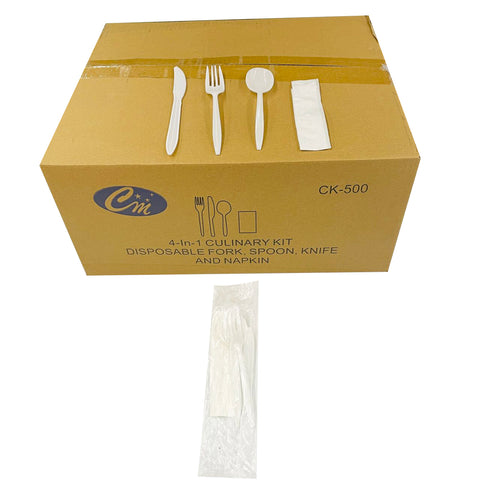 CK500-FSKN Culinary Kit-Fork，Soup Spoon，Knife&Napkin/Case