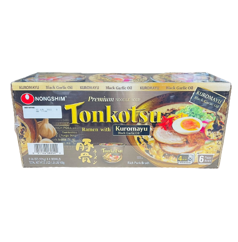 Nongshim Big Bowl Tonkotsu Kuromayu Noodle 21.3oz(606g)