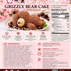 Grizzly Bear Cake Chocolate 6*95g / Box
