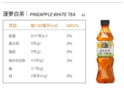 CHALI Pineapple White Tea 390ml*15btls/Case