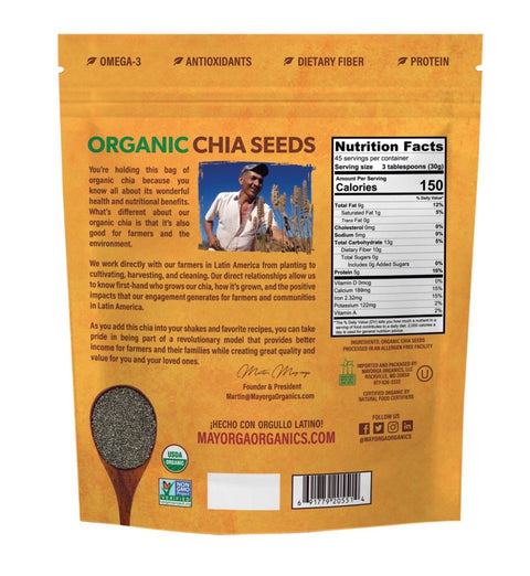 Chia Seeds USDA Organic 10 * 3 LB / Case