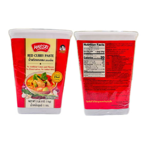Maesri Red Curry Paste 6 TUB * 35 oz / Case