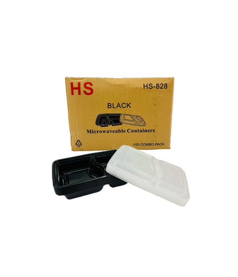HS-828 Lunch Box 2 Comport 32oz (46.5*23*33cm) 150 Pack / Case