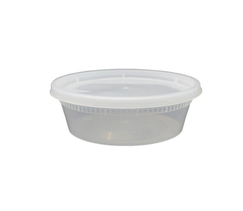 Lunch Box Soup Plastic Containers With Lids 8oz 240 Pack/Case