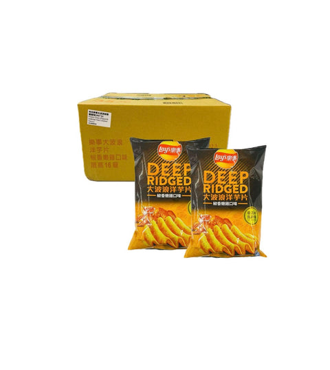 Lay's Potato Chips - Pepper & Artificial Fried Chicken Flavor / Case