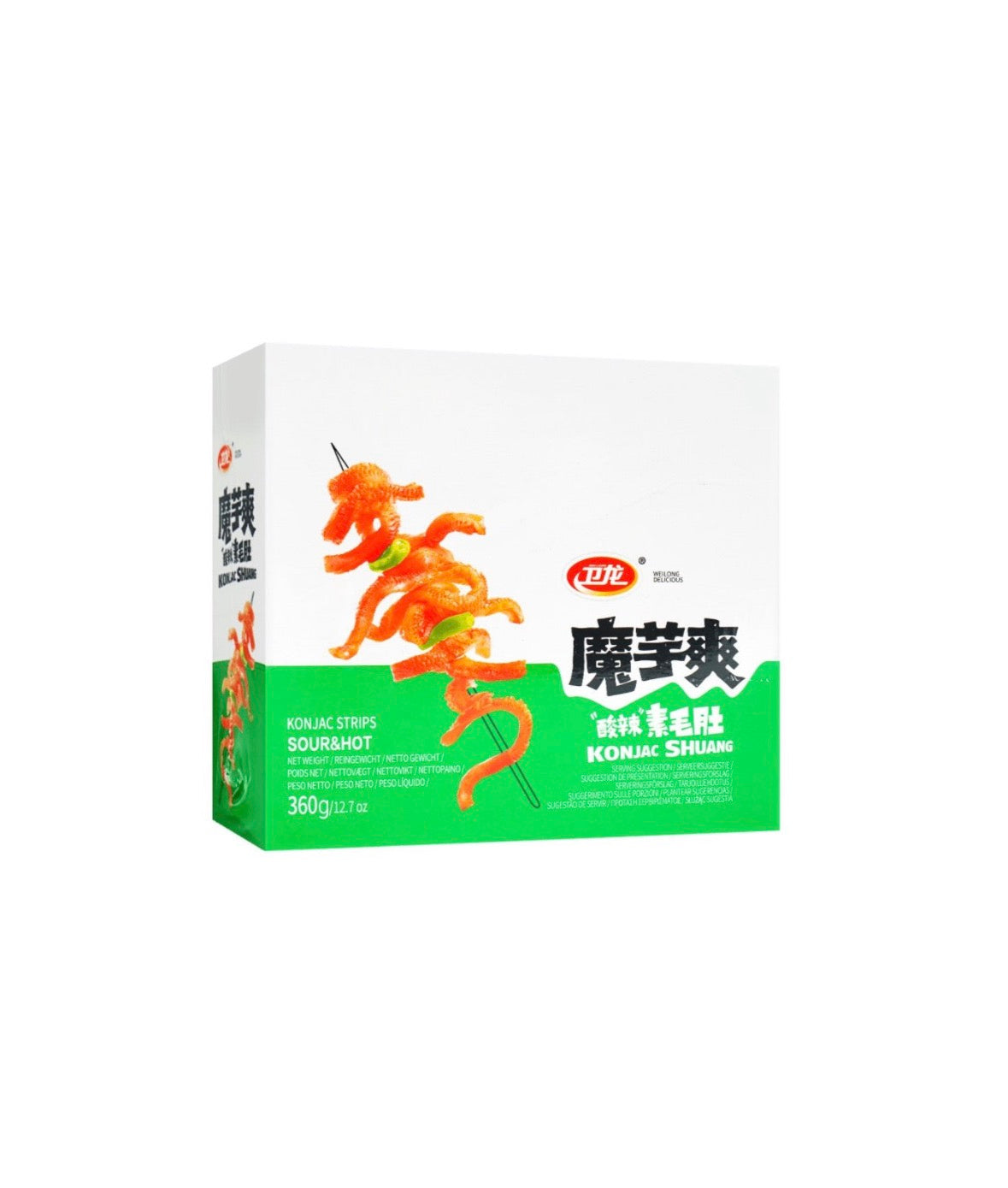 卫龙魔芋爽酸辣18盒*20包*18克/箱– Topfoo