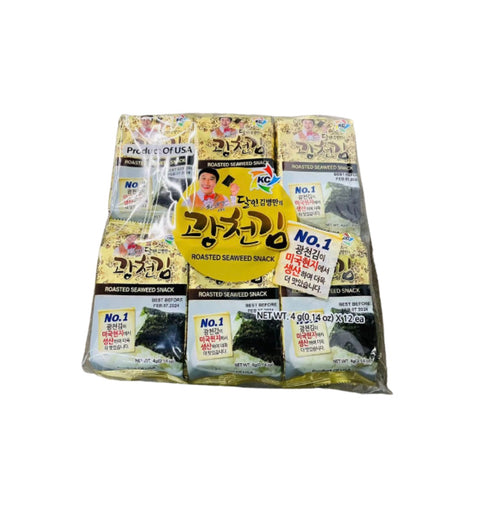 Kimnori Master Roasted Seasoned Seaweed 10bag*12pk*4g/Case