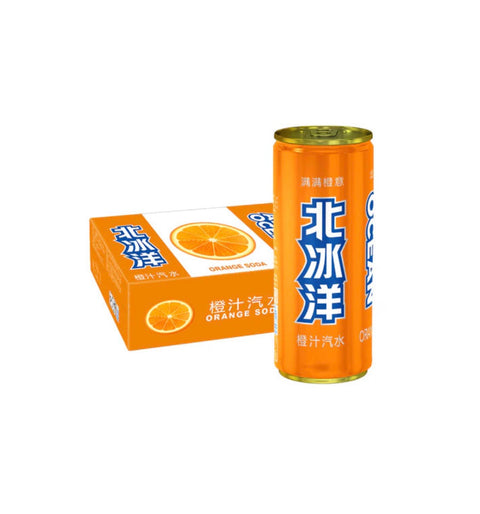 Arctic Ocean Soda Drink Orange Flavor 24*330ml / Case