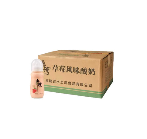 水恋湾 风味酸奶草莓味 20瓶*280毫升/箱