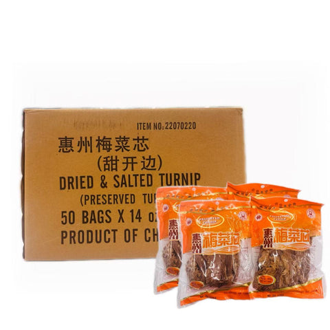 Dried & Salted Turnip ( Perserved Turnip ) 50 Bags * 14 OZ / Case