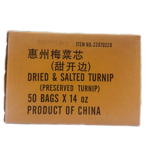 Dried & Salted Turnip ( Perserved Turnip ) 50 Bags * 14 OZ / Case