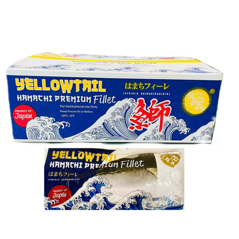 Uminoko Yellowtail Hamachi Premium Fillet 24-27 lbs/Case