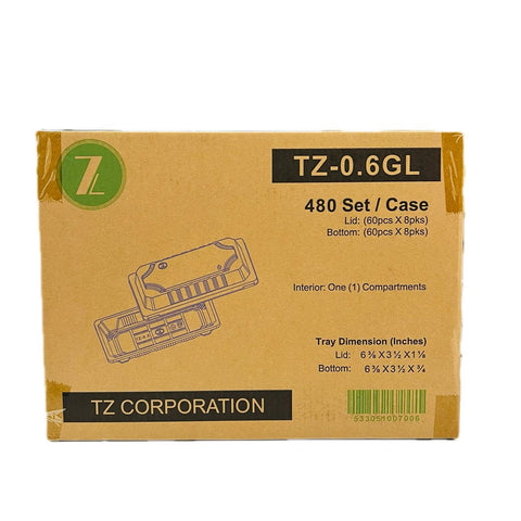 TZ - 0.6GL Sushi Tray Box  480 Set  / Case