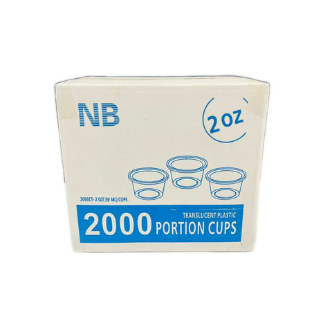 2 OZ Portion Cups and Lids 2000pc/ Case