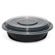 SD R-24-B Lunch Box Round (Black) 24oz / 150 Pack (56*19*35.5cm) / Case