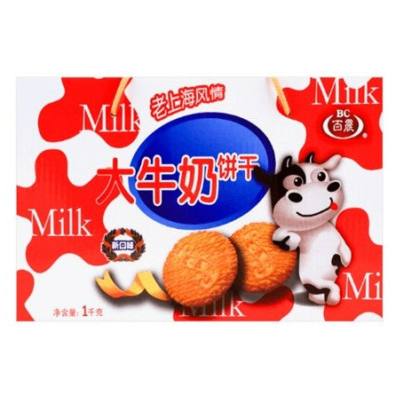 百晨 大牛奶口味饼干 1千克*8盒/箱