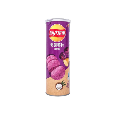 Lay‘s Potato Chips Purple Sweet Potato&Black Pepper 24cans*104g/Case