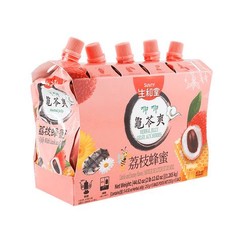 SHT Herbal Jelly Litchi Juice and Honey 5bag*6pk*253g/Case
