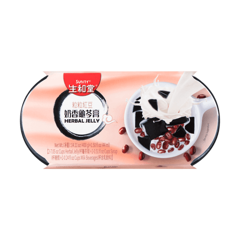 SHT Herbal Jelly Milk Red Bean 2cup*18pk*222g/Case