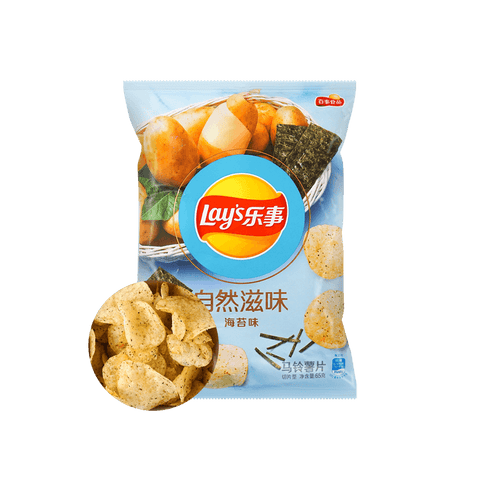 Lay‘s Potato Chips Seaweed Flavor 65g*22bags/Case