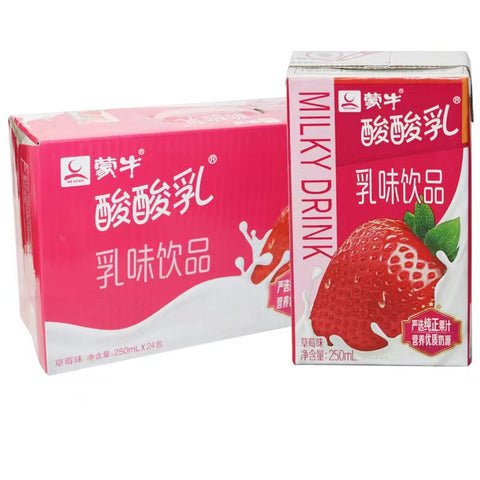 蒙牛 酸酸乳 草莓 4包*6瓶*250毫升/箱