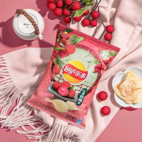 Lay’s Potato Chips Cherry Blossom Rice Wine Flavor 60g*22bags/Case