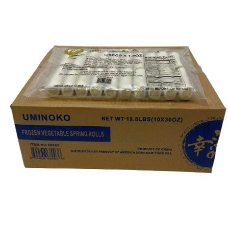 Uminoko Frozen Vegetable Spring Rolls 10*30oz (18.8LBS)/Case